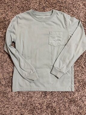 Properly Tied Kids' Long Sleeve Pocket Tee - Sage Green